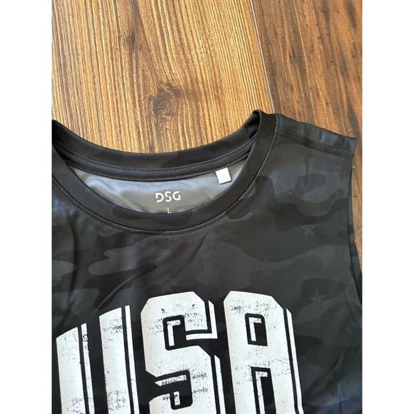 Bundle of 2 DSG Boys' USA Shirts – Blue & Black Camo – Size Large - Picture 3 of 3